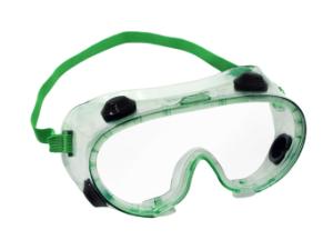 Vented green goggle