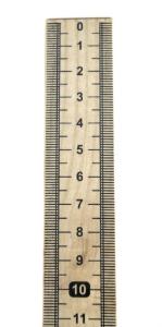 Meter scale hardwood 10 pack