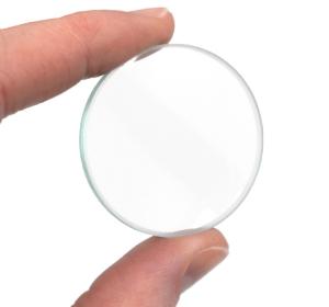 Glass lens double convex 38 mm