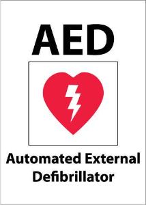 AED Sign, National Marker