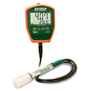 Waterproof pH meter with electrode