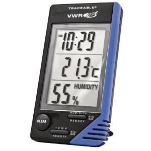 VWR® Traceable® Thermometer/Clock/Humidity Monitor