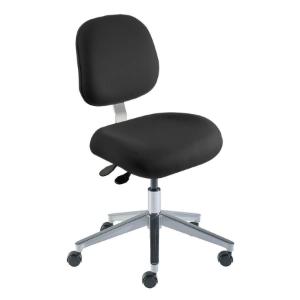 Biofit Avenue series ergonomic chair, low seat height range with wide aluminum base and casters