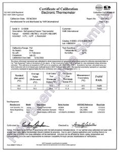 VWR® Calibrated Electronic Thermometers with Stainless Steel Probe