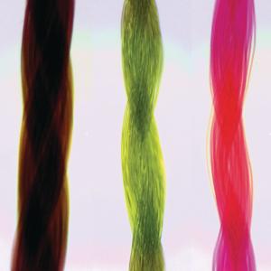 Synthetic Textile Fibers, Three Types Slide