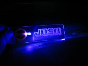 Led acrylic name badge 