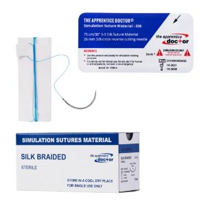 Simulation silk suture