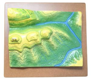 Contour map demonstration model