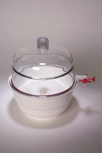 Desiccators, Vacuum, White Base, PP/PC