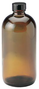 Plastic Coated Amber Glass Safety Bottles