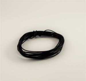 Wire insulated copper 10 ft 22 g black