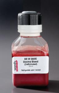 Defibrinated, Prepared Animal Blood