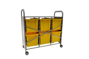 Gratnells Callero Plus Treble Tray Cart 6 Jumbo Trays Reinforced Back