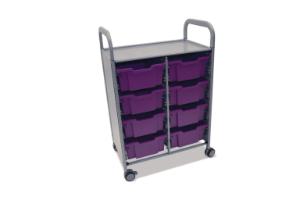 Gratnells Callero Plus Double Tray Cart 8 Deep Trays - 470316-408