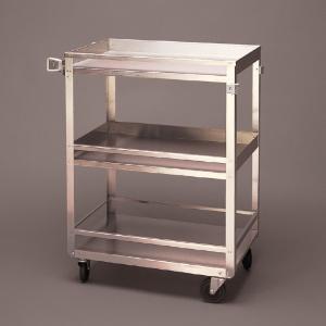 Stainless Steel Cart with Guard Rails