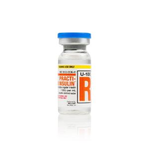 Practi-regular insulin vial