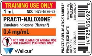 Practi-naloxone label