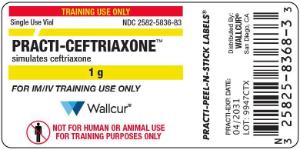 Practi-ceftriaxone 1 g label