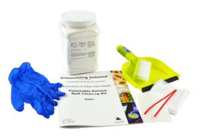 Solvent spill clean up kit