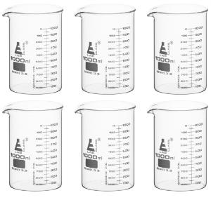 Glass beaker 1000 ml ASTM 12 pack