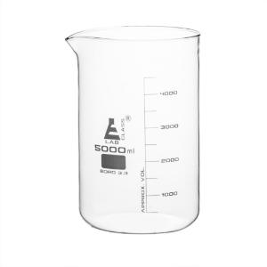 Glass beaker 5000 ml low form