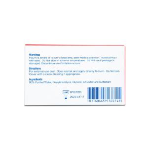 Burn gel sachet for minor burns CS 600