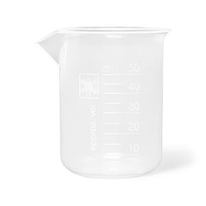 Beakers wide spout PP 50 ml