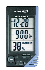 VWR® Traceable® Thermometer/Clock/Humidity Monitor