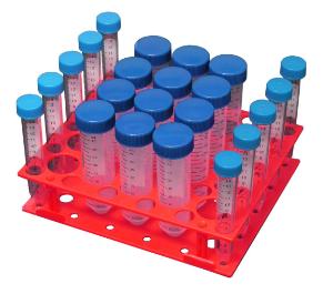 Magnetic tube rack, 21×15 ml and 12×50 ml tubes