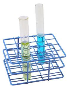 Blue Epoxy-Coated Steel Wire Test Tube Racks