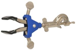 Premium Two-Prong Clamp with Dual Screw Adjustment, Vinyl Coated