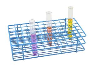 Blue Epoxy-Coated Steel Wire Test Tube Racks