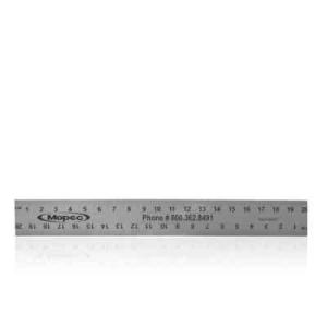 Ruler, stainless steel, 200mm