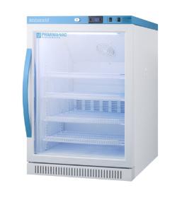 Pharma-vaccine series refrigerator with glass doors, 6 cu.ft.