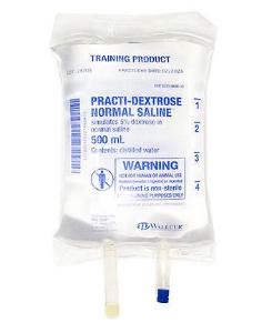 PRACTI-Dextrose normal saline IV bag