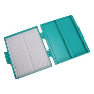 Slide storage box hinged plastic 100 slides