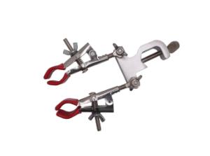 Adjustable stainless steel double burette clamp