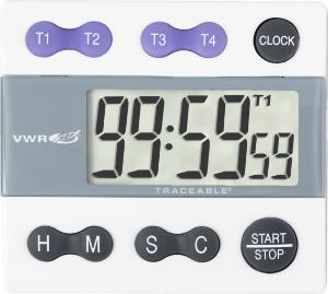 Four-channel alarm timer with clock