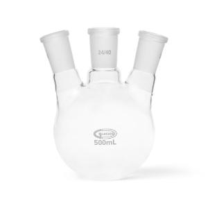 Boiling flask round bottom 3 neck angular 24-40 500 ml