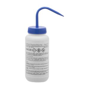 Wash bottle, sodium hypochlorite, 500 ml