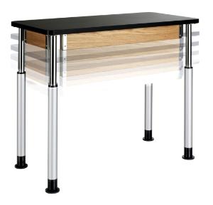 Adjustable Height Student Lab Tables, Phenolic Top