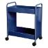 Cart steam two 4" deep trays blue