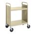 Almond Cart with Two Flat Shelves